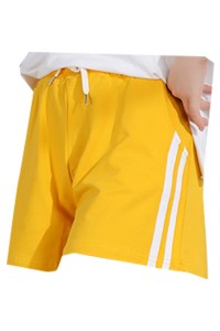 Sports Hot Pants Women's Shorts Summer Outer Wear Pure Cotton Wide Legs Loose Large Size Thin Casual High Waist Running Home Pajama Pants Sports Hot Pants Sports Wide Pants Breathable Sports Pants SKSP032 front view